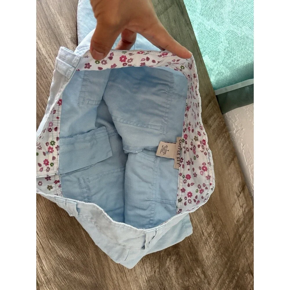 Copper Key Vintage Light Blue Shorts New Without Tags & Imperfections Size 7